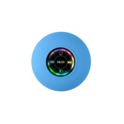 AquaBeat Mini: Waterproof LED Bluetooth Speaker with Powerful Sound & Suction Cup Mount